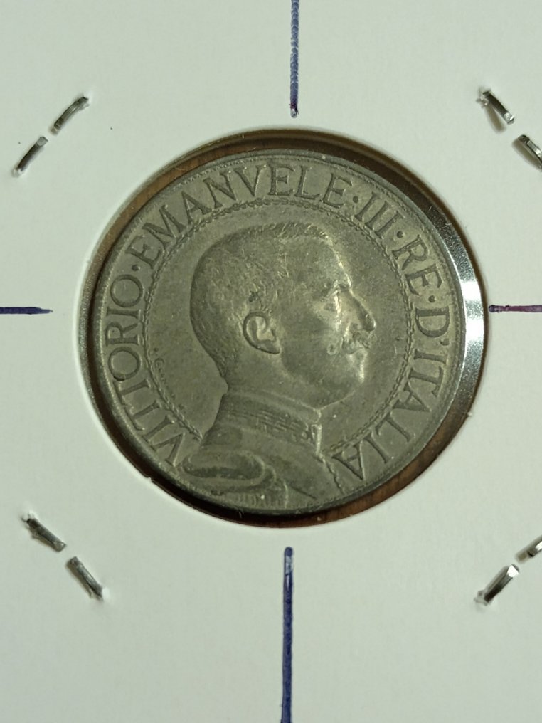 義大利王國 Vittorio Emanuele III. 1 Lira 1912-1913 (2 monete) incluso errore asse spostato (沒有保留價) #3.2