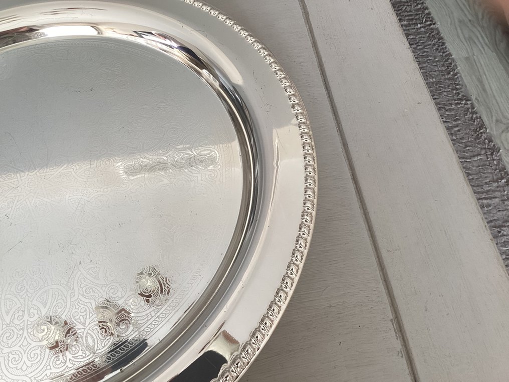 Dækketallerken - Forsølvet - Groot op på 3 pootjes #4.3