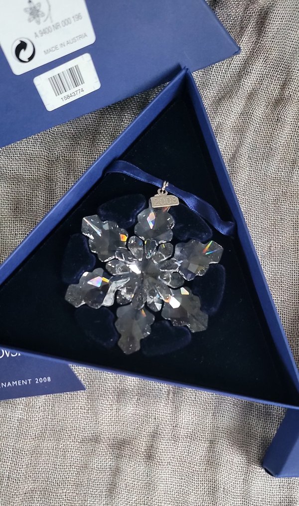 Swarovski - Statuetta - Christmas Ornament - Annual Edition 2008 - 942045 - Box + Certificate - Cristallo #3.2