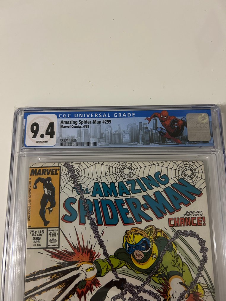 The Amazing Spider-Man #299 - Survival of the Hittest! - Venom cameo appearance - Custom Label - 1 Graded comic - 第一版 - 1987 - CGC 9.4 #2.1