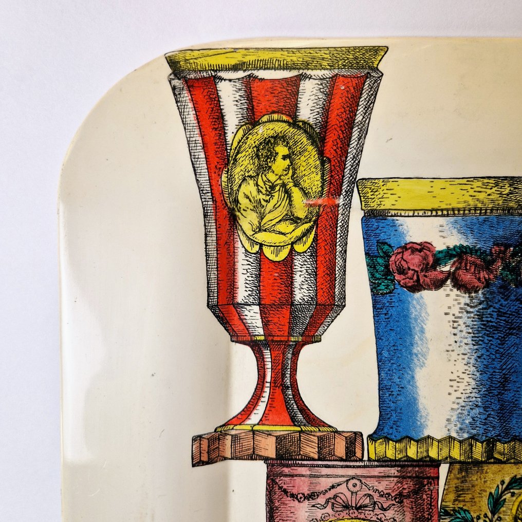 Fornasetti-Milano - Piero Fornasetti - 托盤 - 金屬 - 波希米亚的玻璃杯 #4.3