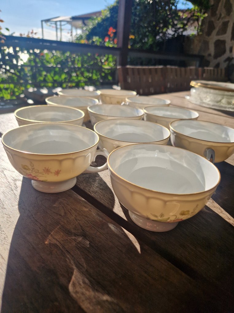 Richard Ginori - Coffee and tea service (23) - Porcelain - Form Lorena Rosa Canina #3.2