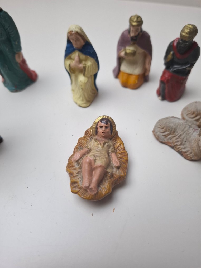 In de stijl van Marolin - Nativity scene - Composite - Set of 12 nativity figures #4.3