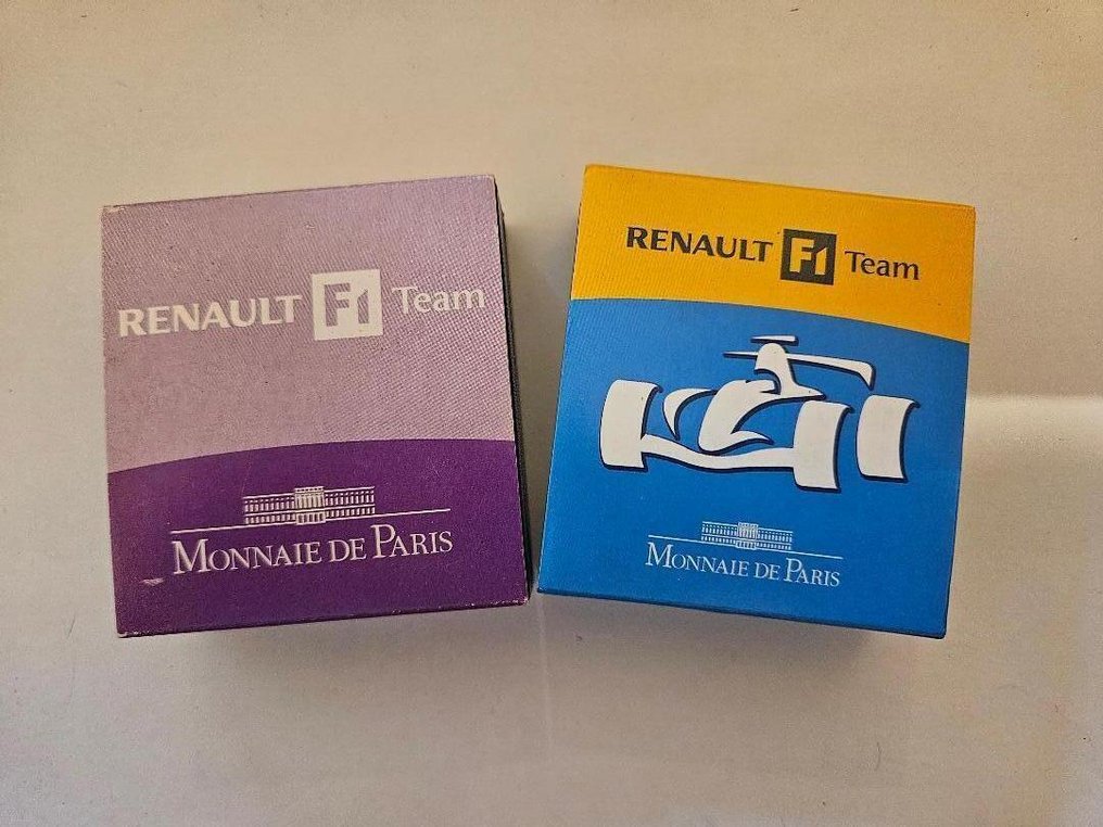 Franța. 1 1/2 Euro 2006/2007 "Renault F1 Team" (2 monnaies) Proof (Fără preț de rezervă) #1.0