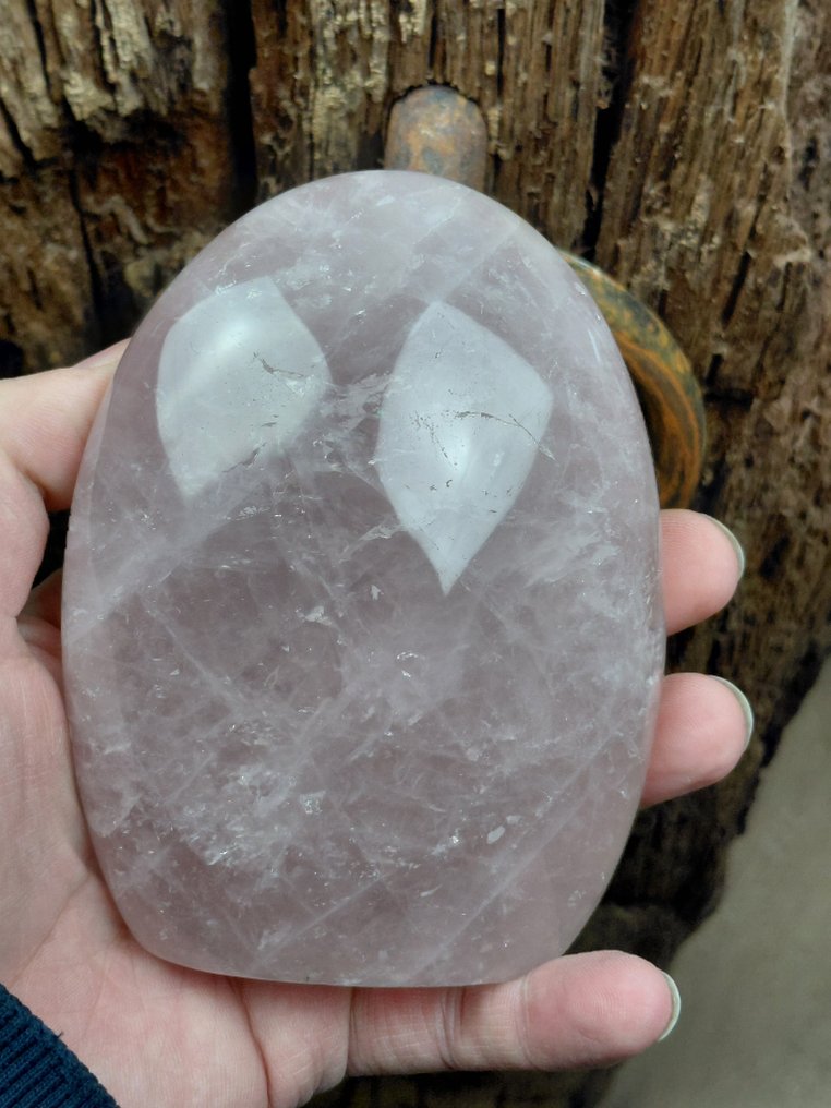 Splendide grandi sculture di pietre preziose levigate di Kambaba Jaspis e Rozenkwarts. - Altezza: 14 cm - Larghezza: 7 cm- 3.2 kg #2.1