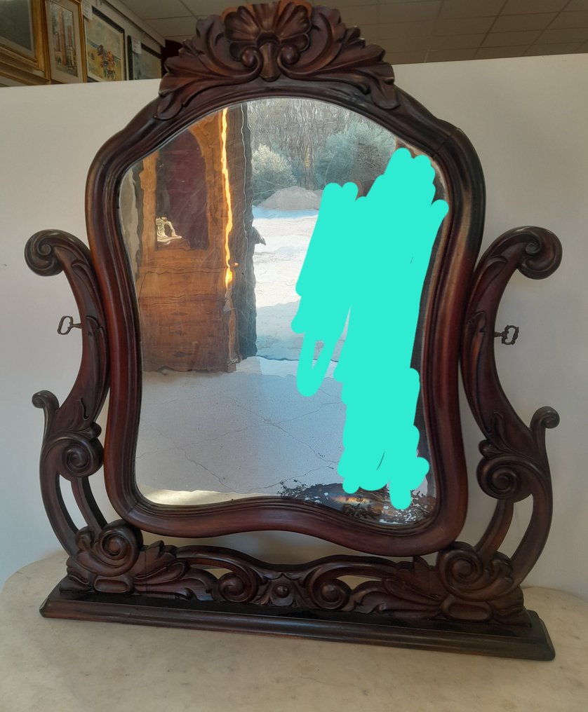 Masă de consolă - Nuc, Lemn, Burtă nuc - Toaletă Luigifilippo 800 #3.2