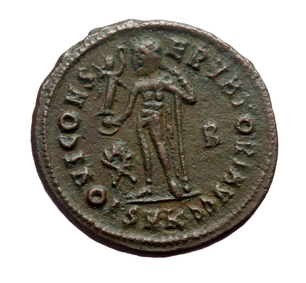 Império Romano. Licínio I (308-324 d.C.). Follis Cyzicus - IOVI CONSERVATORI AVGG  (Sem preço de reserva) #1.0