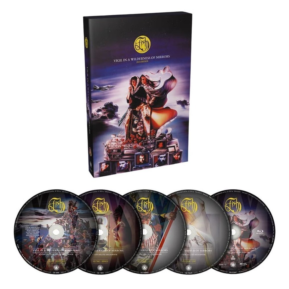 Fish (ex Marillion) - Vigil In A Wilderness Of Mirrors - 4 CD / Blu-Ray Box Set - Collectable Limited Deluxe Edition - CD-boksi - 2024 #1.0