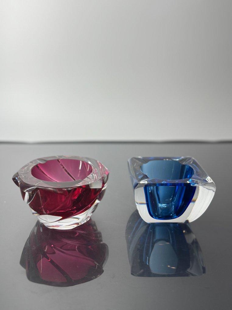 Val Saint Lambert - Hamutartó (2) - Kristály - Kristály gyertyatartók VSl #1.0