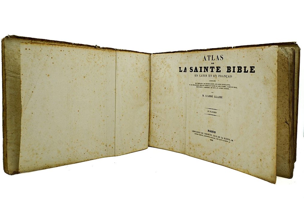 M. l'Abbé Glaire - Atlas de la Sainte Bible en Latin et en Français - 1836 #1.0