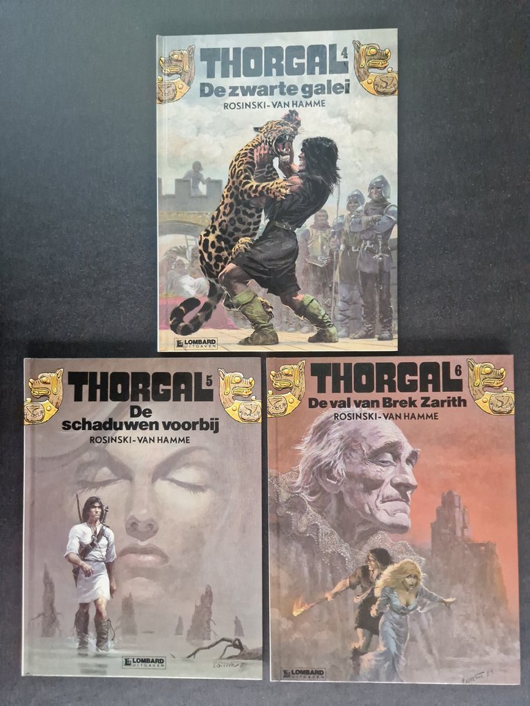 Thorgal 4 t/m 6 HC - 3 Album - First edition - 1989 #1.0