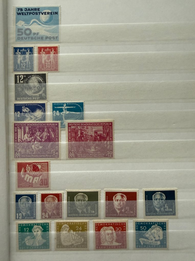 German Bundespost DDR and Berlin 1948/1962 - Collection in 3 stock books. #1.0