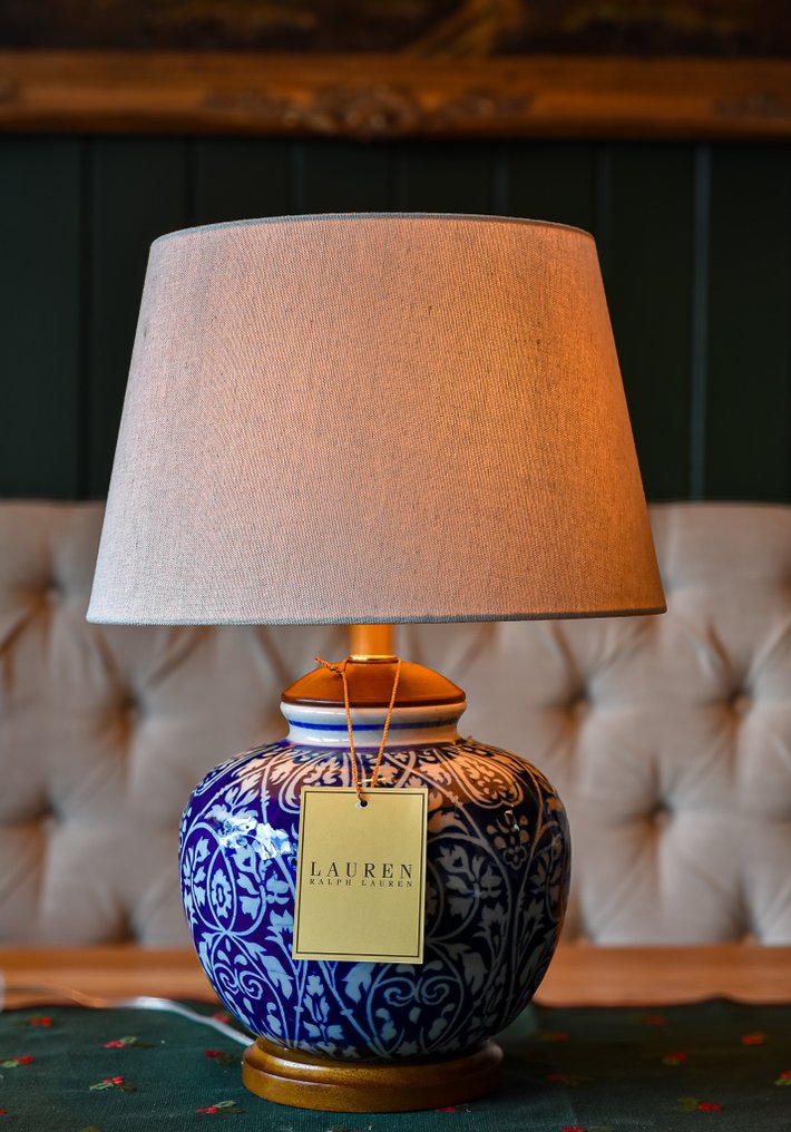 Ralph Lauren - Lampe - Porcelæn, Træ, Messing - Håndlavet luksus unikt #2.1
