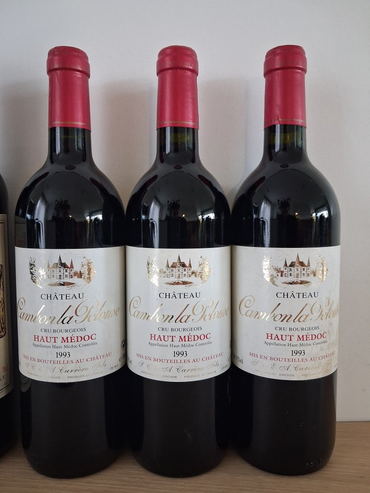 1996 Chateau Fourney, 2004 Chateau La Pointe & 1993 x 3 Chateau Cambon La Pelouse - Bordeaux - 5 Flasker (0,75 L) #1.0