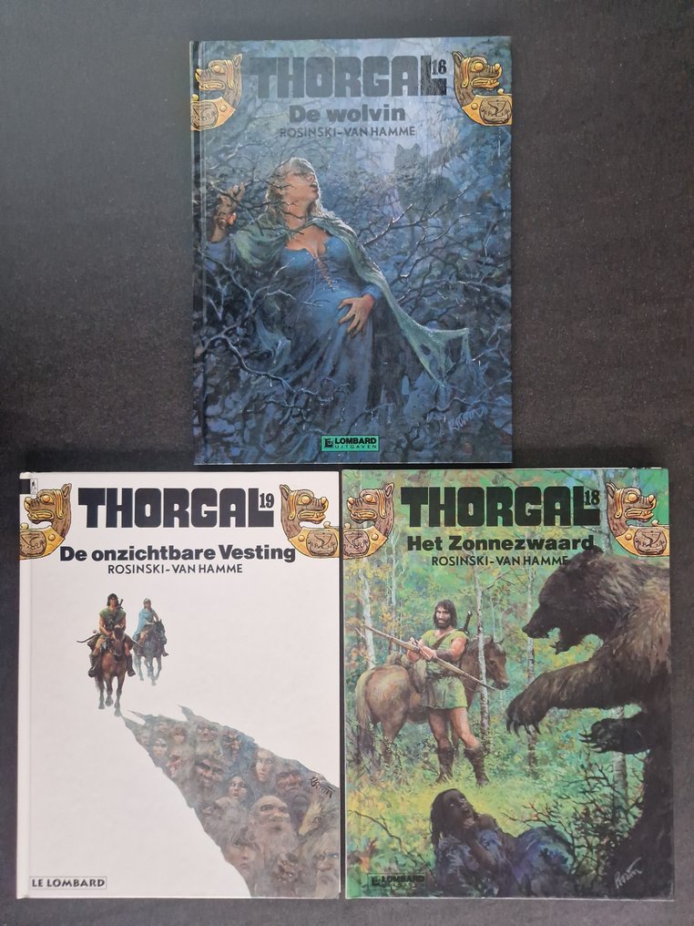 Thorgal 16, 18 & 19 HC - 3 Album - First edition - 1990/1993 #1.0