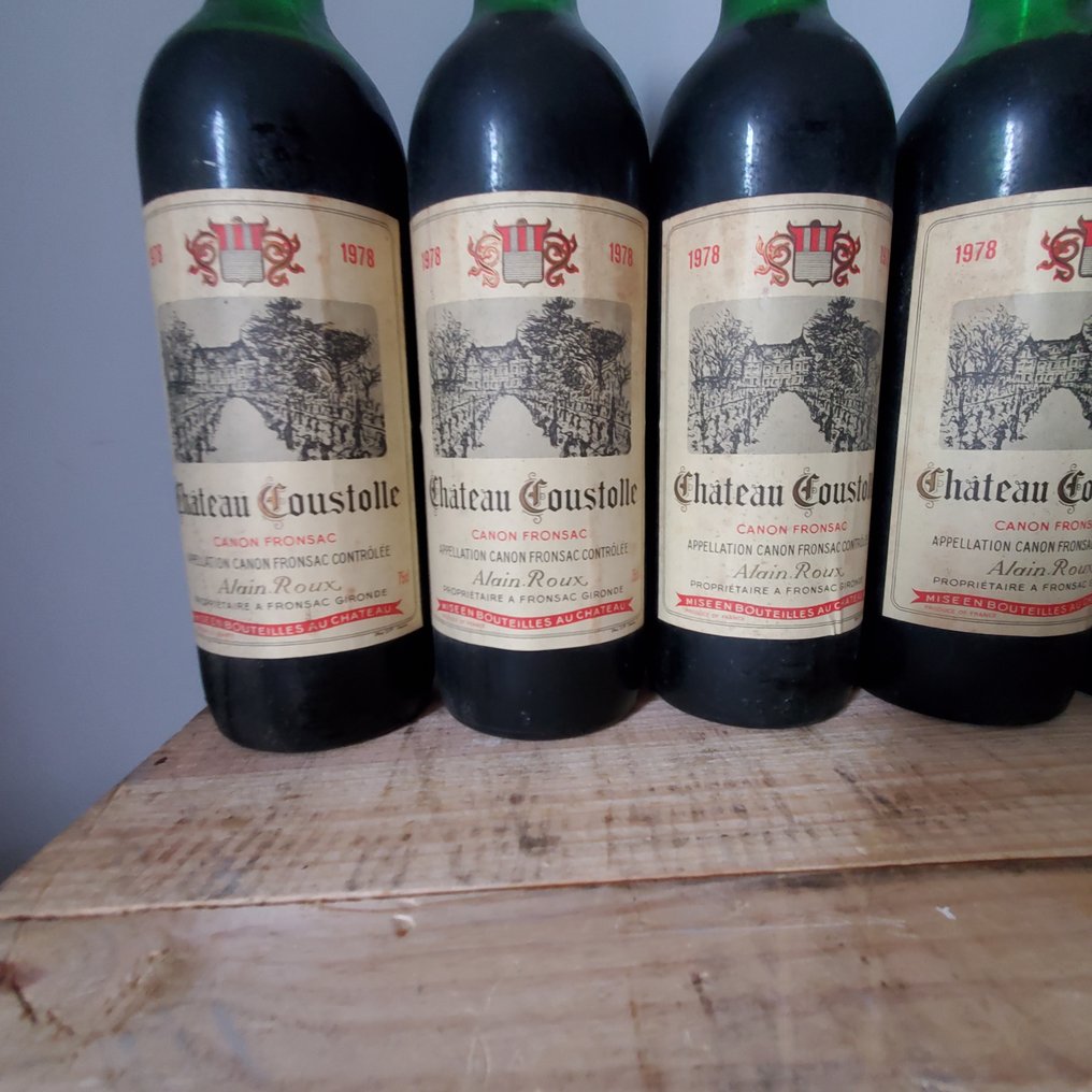 1978 Chateau Coustolle - Burdeos - 6 Botellas (0,75 L) #1.0