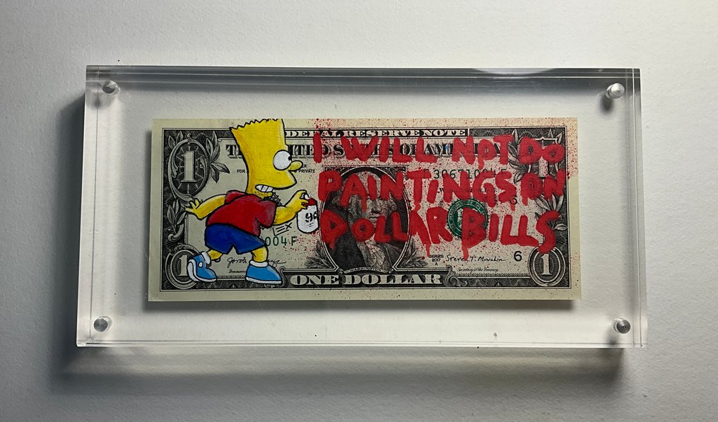 Lex (1979) - Bart Simpson  “ I won't do it “ Dollar Bill #4.3