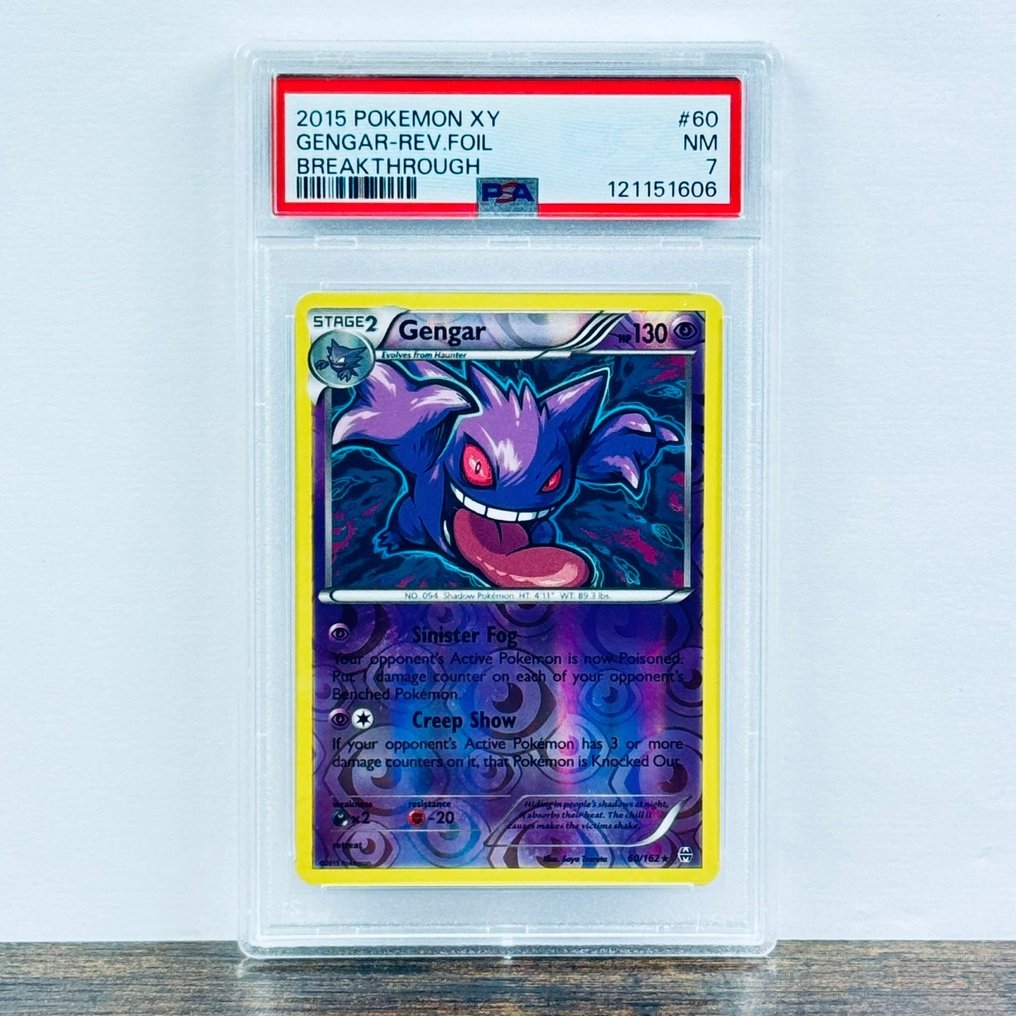 Pokémon Graded card - Gengar Reverse Holo 60 - Pokémon - PSA 7 #1.0
