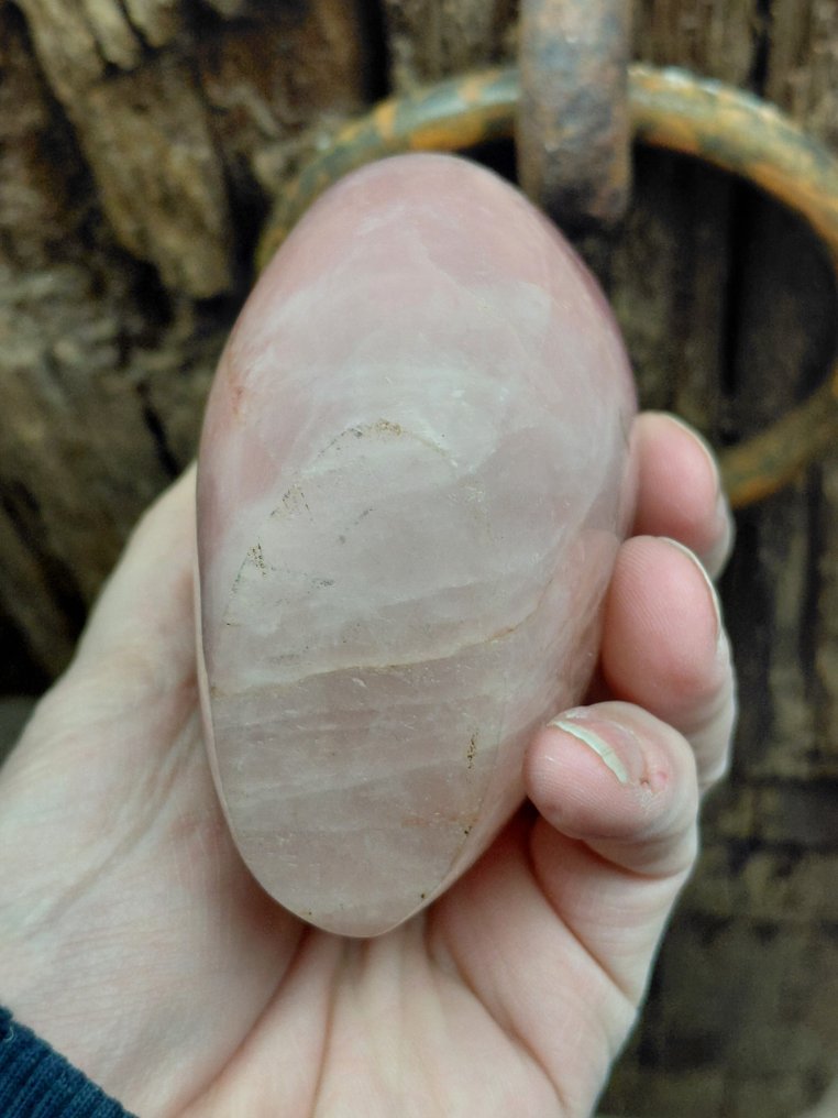 Sculture di pietre preziose di Merliniet e quarzo rosa, lucidate splendidamente - Altezza: 14 cm - Larghezza: 6.5 cm- 2.5 kg #4.3