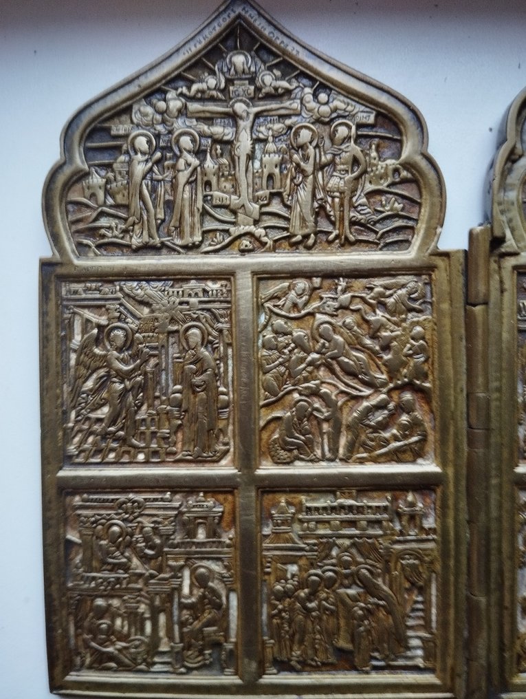 Ikoni - Quadriptych. - Pronssi #3.2