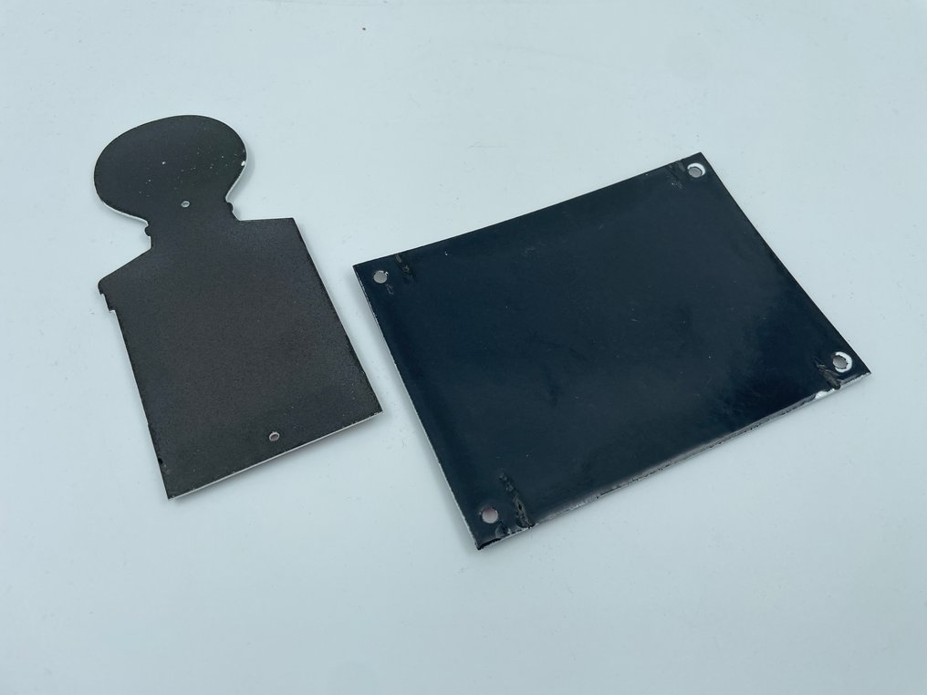 Esso et Shell 2 x Emaille Bord - Enseigne en émail (2) - Émail, Métal #4.3