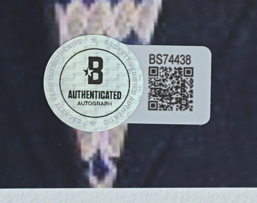 芝加哥公牛队 - NBA - Jerry Reinsdorf Here with Michael Jordan - 照片, 签名,附有 Beckett 认证书 #2.1