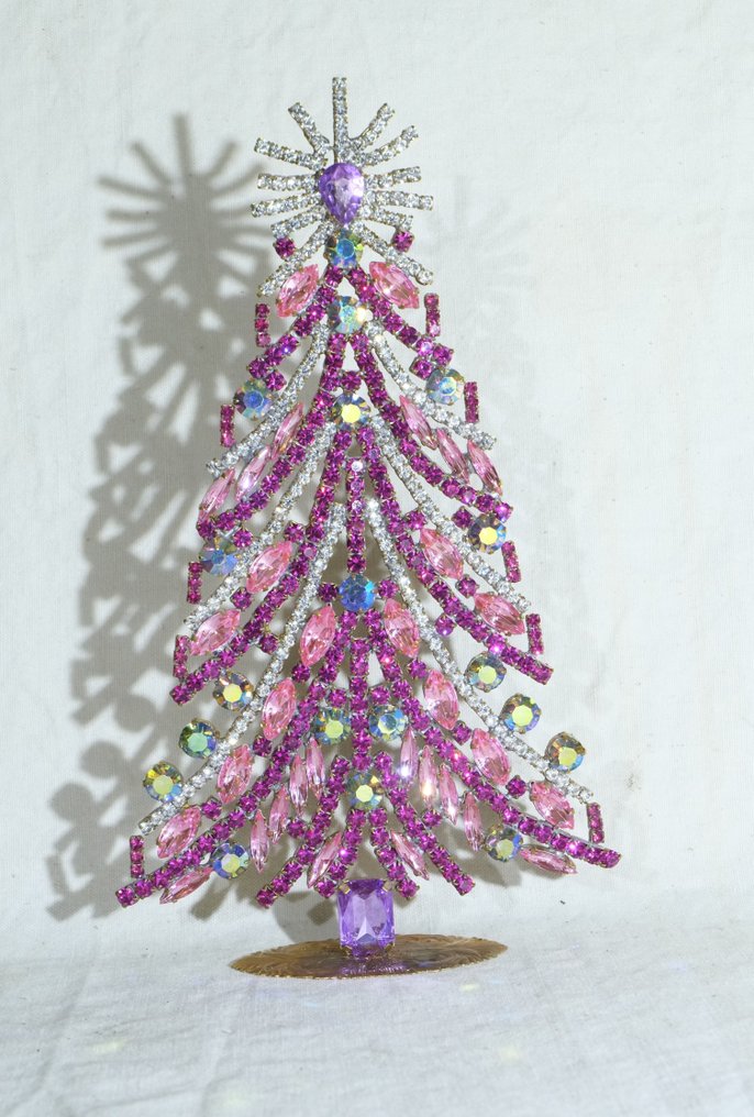 圣诞小雕像装饰品 - 镀金黄铜 - Cristalli Swarovki #2.1