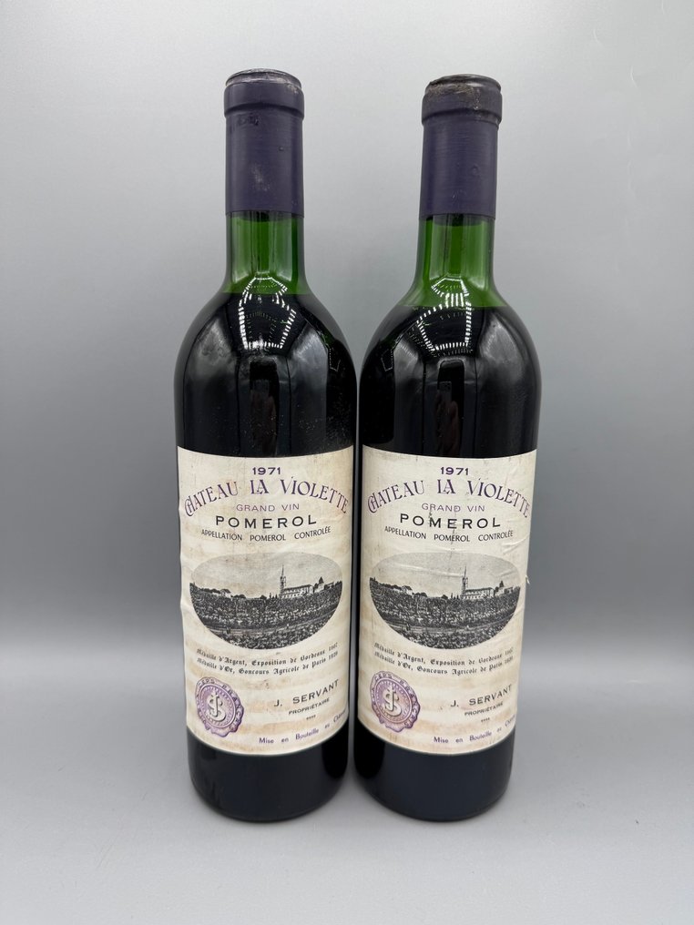 1971 Château la Violette - Pomerol - 2 Bottiglie (0,75 L) #1.0