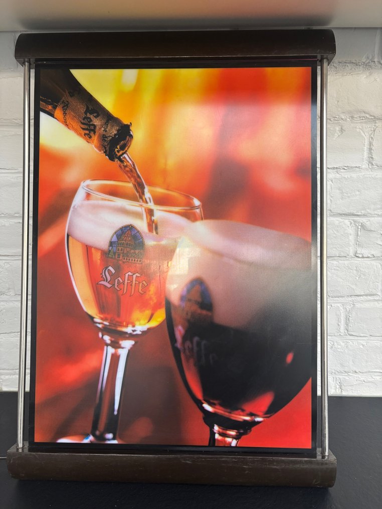 Φωτεινό πλαίσιο Leffe - Μπύρα - 65cm x 47cm - Διαφημιστική πινακίδα - Πλαστικό, Σίδερο #1.0