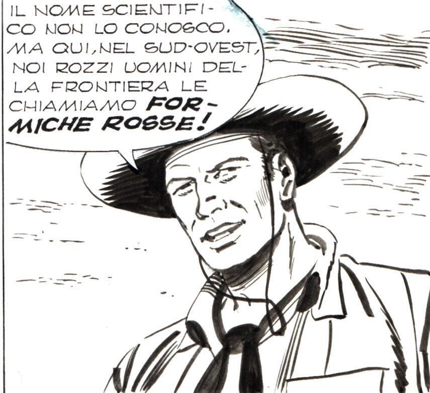 Letteri, Guglielmo - 1 Original page - Tex #406 - "Uomini crudeli" - 1994 #2.1