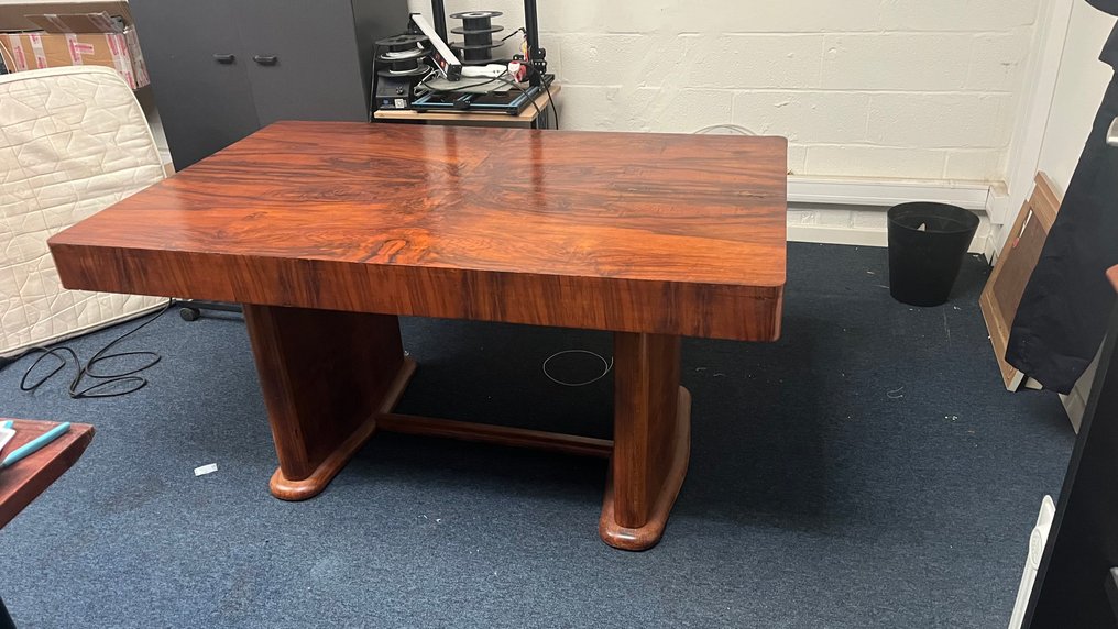 Table - Walnut - Art deco table for 6-8 persons #2.1