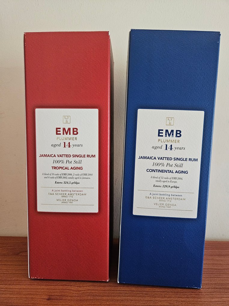 Monymusk Velier - EMB Plummer - Tropical + Continental - b. 2019 - 70cl - 2 bottles #2.1