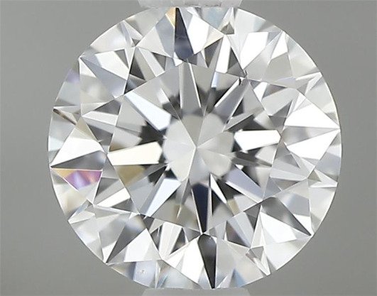 1 pcs 钻石  (天然)  - 0.60 ct - 圆形 - F - VS2 轻微内含二级 - 美国宝石研究院（GIA） #1.0