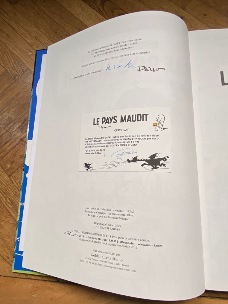 Johan et Pirlouit T12 - Le Pays Maudit + suppléments - C - 1 Album - Limitált kiadás - 2019 #4.3