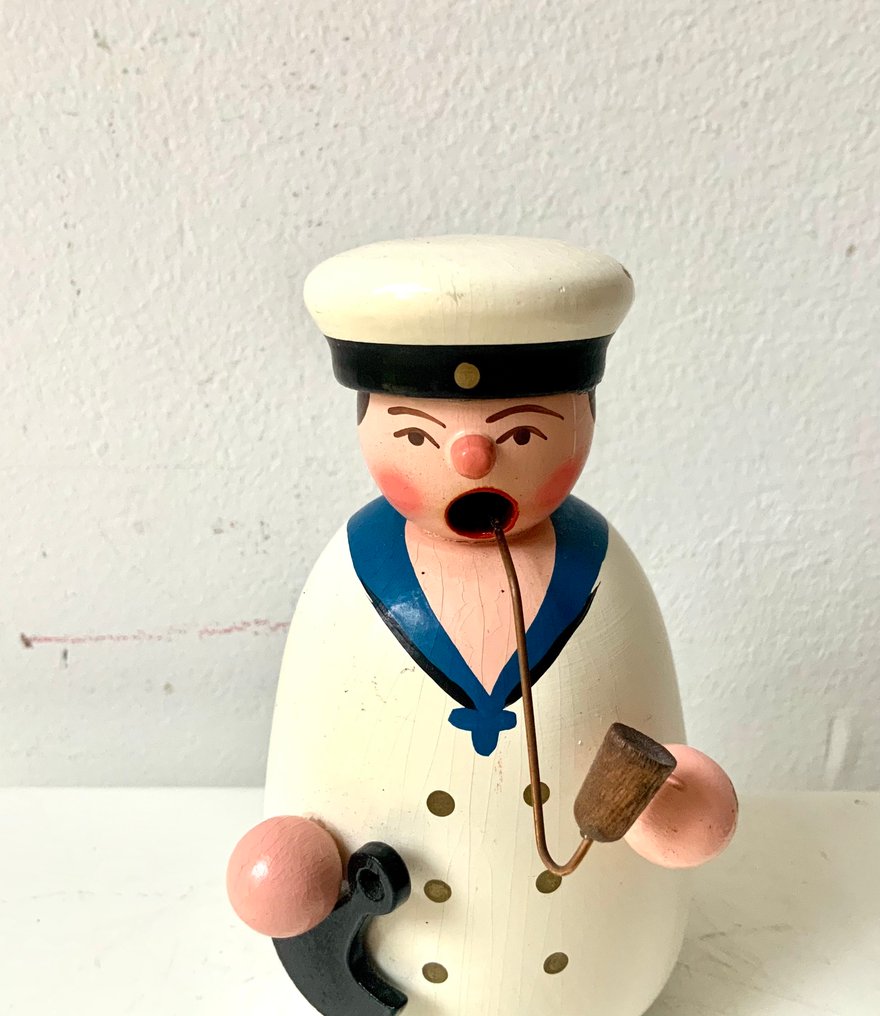 Χριστουγεννιάτικο στολίδι Raum- und Tafelschmuck Gahlenz - ναύτης - Ξύλο - Ερζγκεμπίργκερ γύρω στα 2010/20. #2.1