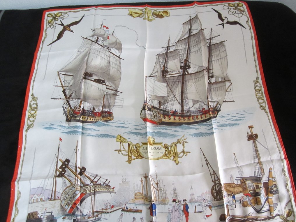 Hermès - LA FLORE DE LEDOUX 1967 SOIE - Fular #1.0