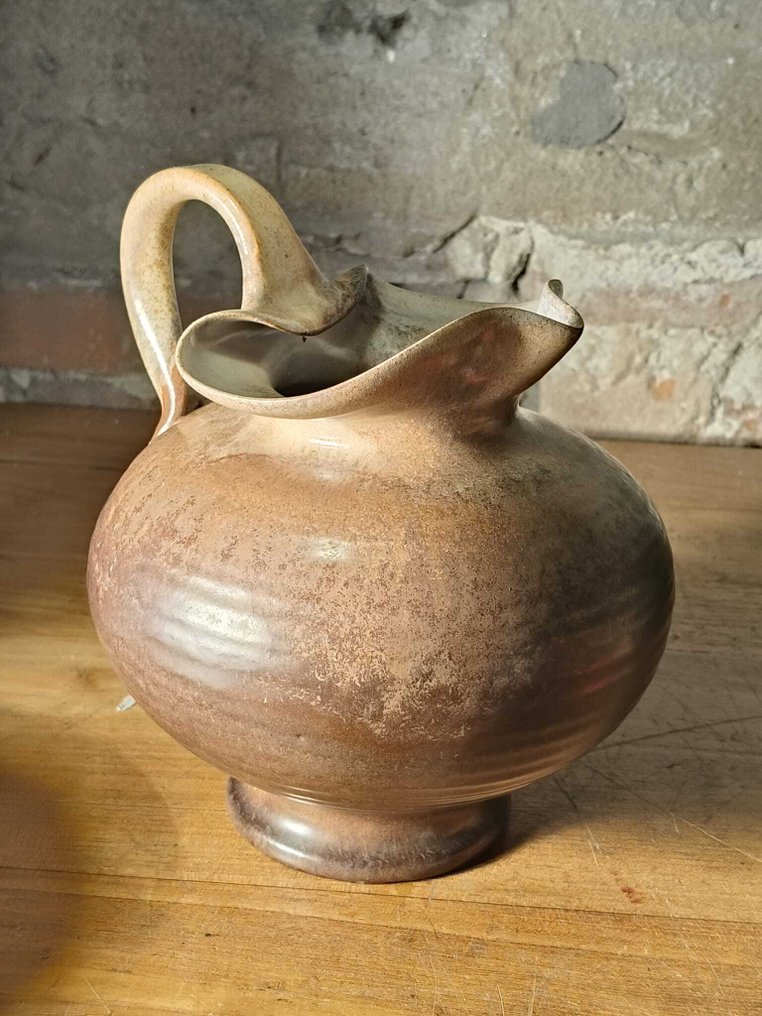 Mobach, Anjer - 罐 (2) - Mobach Utrecht陶瓷罐 + Studio Anjer手绘陶瓷罐(2件)– 荷兰,20世纪 - 陶瓷 #2.1