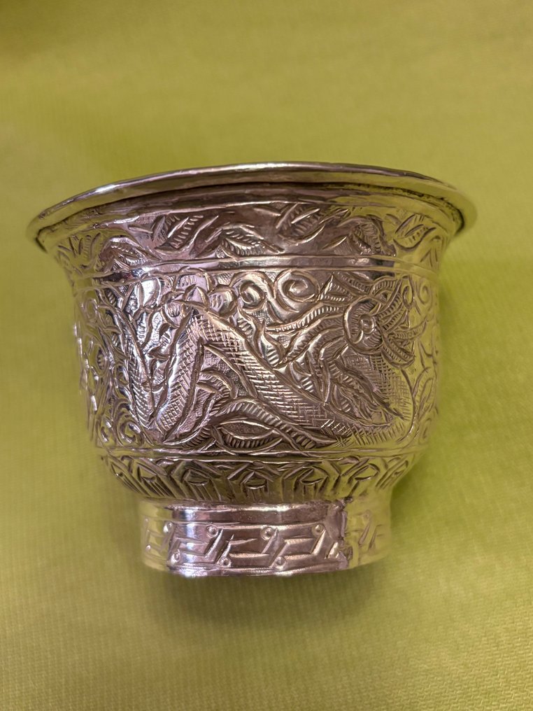 纯银茶匙 - 銀 - 埃及 - 20世紀初 #1.0