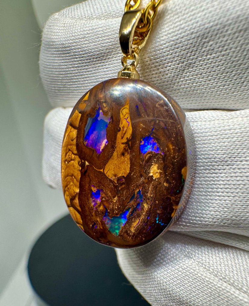 Opale Pendente - Altezza: 30 mm - Larghezza: 19 mm- 4.67 g - (1) #1.0