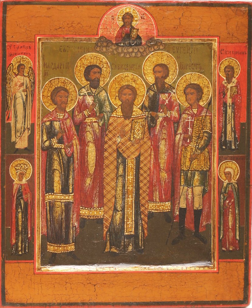 Icon - Five saints - Wood #1.0