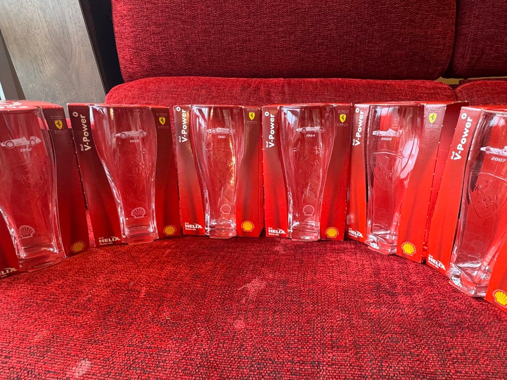 Shell FERRARI - 饮水玻璃杯 (6) - 水晶 #1.0