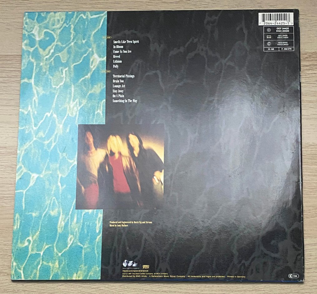 Nirvana - Nevermind / First European Pressing / Misprint version with upside down monkey / DGC logo on labels - Άλμπουμ LP (μεμονωμένο αντικείμενο) - 1st Pressing, Missprint - 1991 #1.0