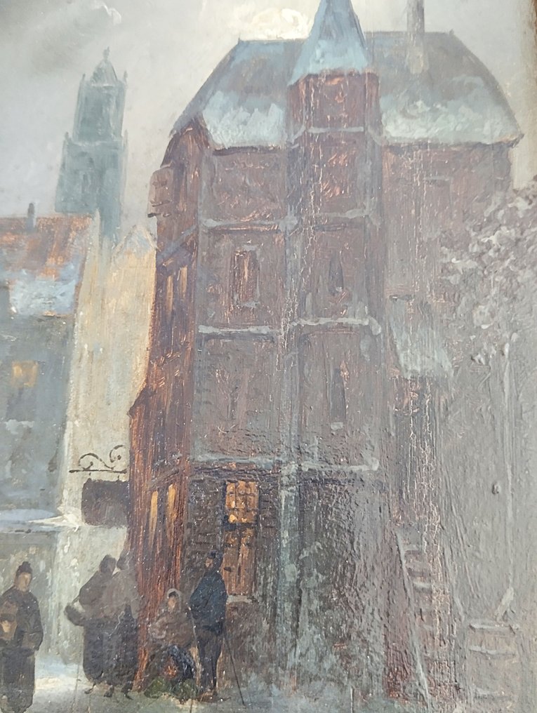 Charles Leickert (1816-1907) - Une ville la nuit #3.2