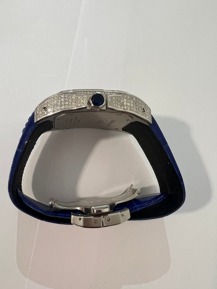 Cartier - Santos 100 Custom Diamond/Sapphire - 2656 - 男士 - 2020+  #4.3