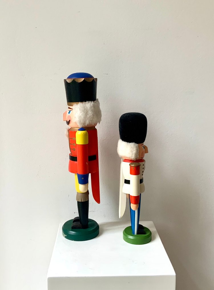 聖誕人形飾物 (2) - Roter König & Wachsoldat - 木 - 胡桃夹子 1980年代 #3.2