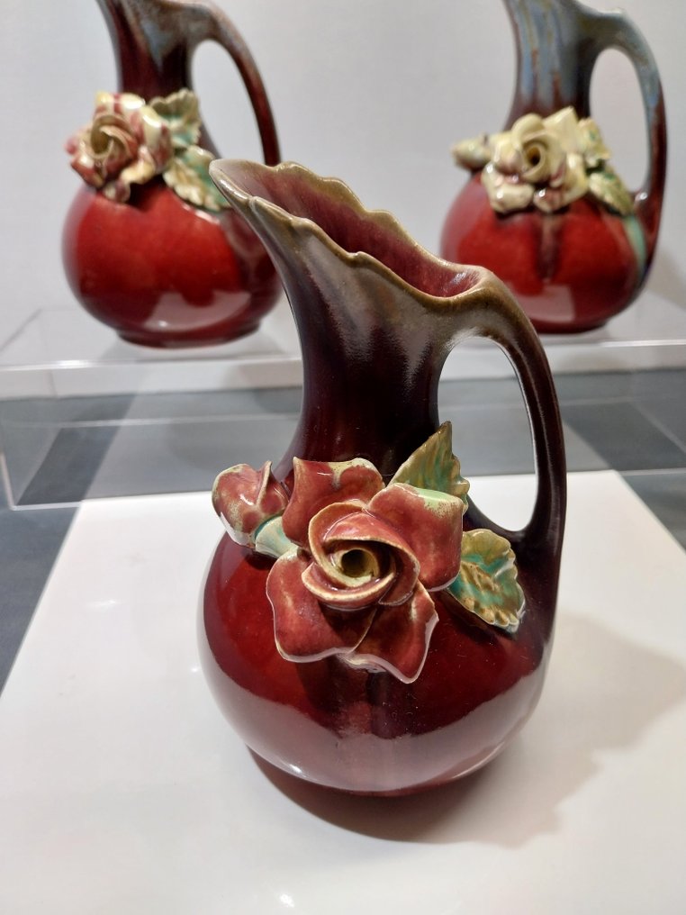 faïenceries de Thulin - Pichet (3) - modèle numero 844 - Faïence - Cruche art déco #1.0