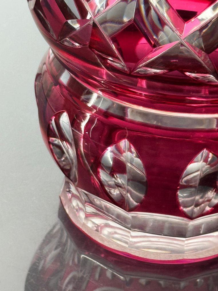 Val Saint Lambert - René Delvenne - Vase  - Crystal - Carved vase VSL #3.2