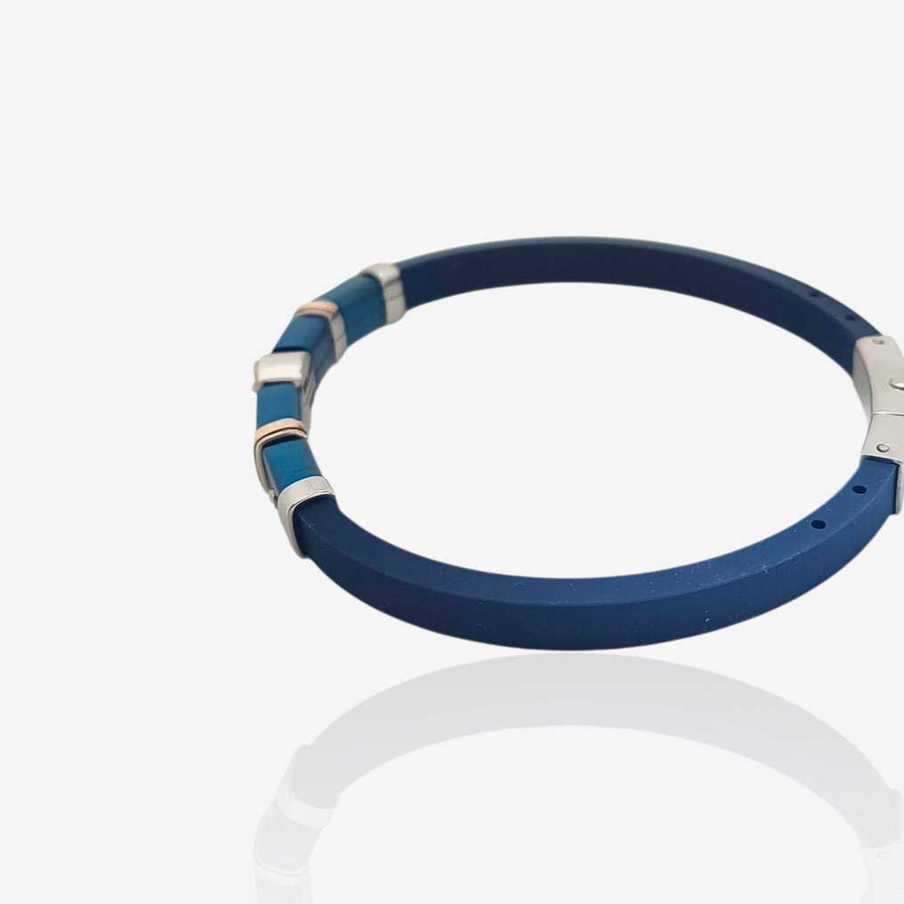 18K包金 - 基础手链,采用外科级不锈钢, 玫瑰金 - 手镯 - Manifattura Italiana #3.2