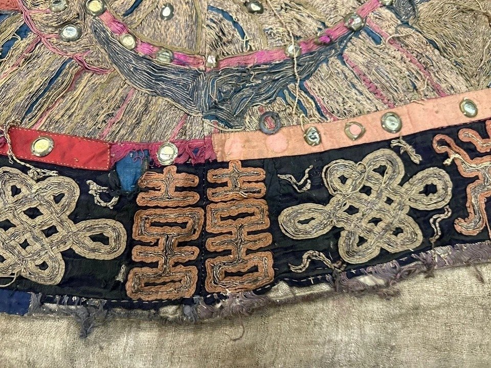 18世纪古董中国刺绣长袍，手工缝制丝绸服装，带龙纹图案，稀有 - 中国 - Daoguang (1821-1850) #4.3