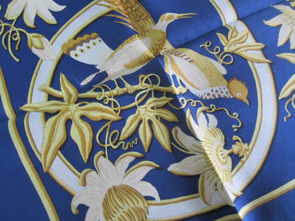 Hermès - Caraïbes VAUZELLES DE 1974 SOIE - Fular #4.3